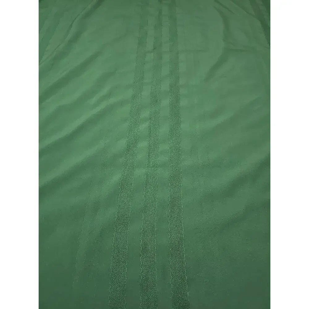 Vtg‎ Green Striped Classic Kitchen Dining Decor Rectangle Tablecloth 70
